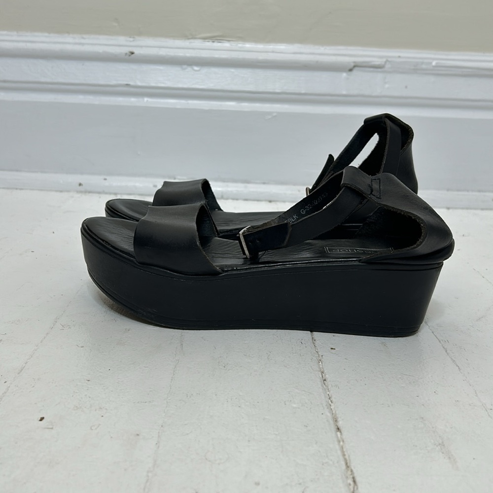 Black Strappy Platforms (Topshop)